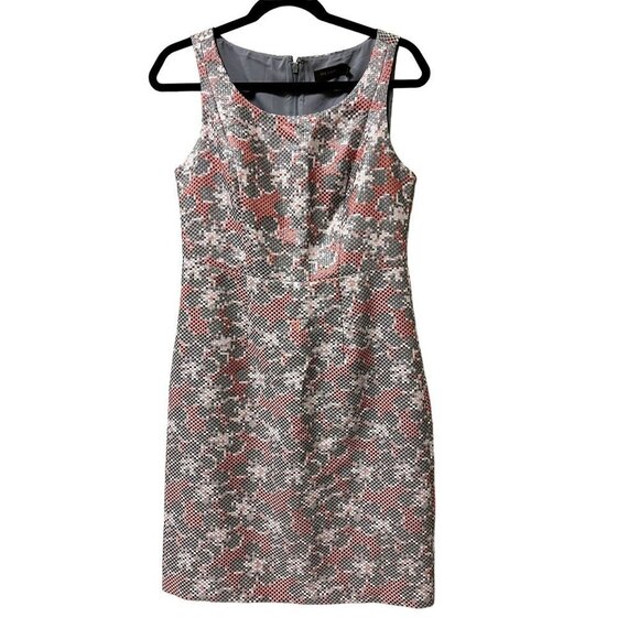 NWT The Limited Pink Shimmer Fitted Midi Dress Size 8 - Picture 2 of 9